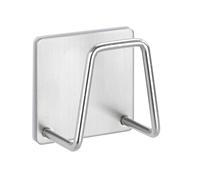 WENKO Soporte universal Edea para la cocina acero inoxidable - portaesponjas, Acero inox, 5 x 5 x 3.5 cm, Plata mate