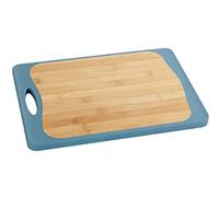 WENKO Tabla de cortar Combi M - Tabla de cocina, tabla de cortar con surco de goteo para líquidos y asa, antibacteriana, Polipropileno, 28.5 x 1.5 x 20 cm, Blanco