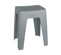 WENKO Taburete baño Kumba Gris Taburete, Asiento-Taburete, Taburete de salón Gris