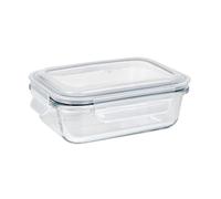 WENKO Tarro de cristal Pacu para conservar alimentos, capacidad de 600 ml, a prueba de fugas con tapa y junta de silicona para un almacenamiento hermético en el frigorífico, apilable, 18 x 6,5 x 13 cm