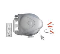 Wenko Tendedero Jumbo automática 15 m Longitud Seca, Extensible Gris