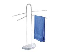 Wenko Toallero Cosenza - Perchero, Brazos Flexibles, Acero, 33 x 93.5 x 48 cm, Cromo