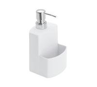 Wenko True Colours Festival - Dispensador de detergente, de cerámica Satinada, 380 ml, 9.5 x 18 x 9 cm, Color Blanco