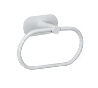 WENKO Turbo-Loc® Orea White Mate Toallero Toallero Acero Inoxidable 20,5 x 12,5 x 7,5 cm Blanco