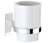 Wenko Turbo-Loc Quadro Ed. vaso para cepillos de dientes blanco 23847800