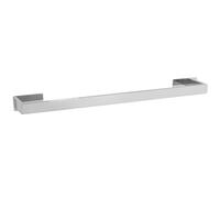 Wenko Turbo-Loc UNO Genova Shine - Toallero para Toallas de baño (60 cm, Acero Inoxidable, 61 x 4,4 x 7,6 cm), Color Brillante