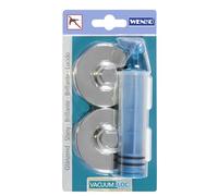 Wenko Vacuum-Loc Adaptador - Fijar sin taladrar, plástico, 6 x 2.8 x 6 cm, Cromo