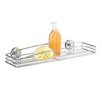 Wenko Vacuum-Loc maxicesta Milazzo - Fijar sin taladrar, Acero, 52.5 x 8.5 x 16 cm, Cromo