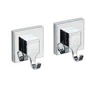 Wenko Vacuum-Loc® percha mural Quadro 2 unidades Brillante