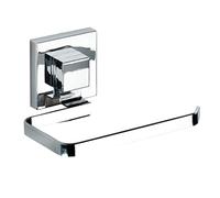 WENKO Vacuum-Loc portarrollos de papel higiénico de acero fino Quadro, Acero inoxidable, 14 x 6 x 11 cm, Brillante