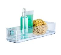 WENKO Vacuum-Loc repisa mural maxi de acero fino Quadro, Acero inoxidable, 38.5 x 8.5 x 14.5 cm, Brillante