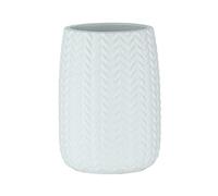 Wenko Vaso de dientes Barinas, blanco, Cerámica, 1