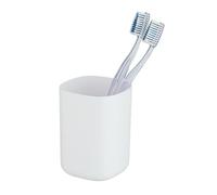 Wenko Vaso de dientes Davos blanco mate 10.5 x 7 x 7 cm