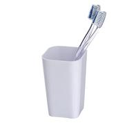 Wenko Vaso para Cepillos de Dientes, Poliestireno, Blanco, 7.3x7.3x11 cm