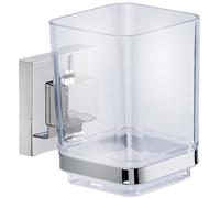 Wenko VL Quadro vaso para cepillos de dientes transparente 22680100