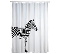WENKO Cortina de ducha Wild antibacterial, lavable Blanco