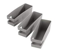 Wenko Zapateras para bailarinas de ballet, Polipropileno, 9 x 9.5 x 26.5 cm, 3 piezas, Gris