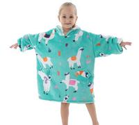 Wenlia Sherpa Hoodie Sudadera Manta para niñas y niños, Sudadera con Capucha Talla única, Elegante Manta usable con Bolsillos para niños de 2 a 6 años