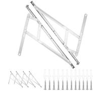 WENLISELL 4 bisagras de fricción de ventana de UPVC, bisagra de ventana colgante superior de 16 pulgadas, se mantiene lateral de 17 mm