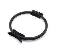 WENMEE Círculos de Yoga, aro de Pilates con Doble Agarre, círculo mágico para Ejercicios corporales y Fisioterapia(Noir)