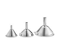 Wenmin Embudo Cocina - Embudos para Botellas pequeñas 3 Piezas | embudos Acero Inoxidable para transferir líquidos, aceites, Mermelada, Ingredientes Secos y Polvo
