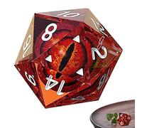 Wenmin Juego Roles - Bolsa Dados Resina | poliedro Color con Ojos Brillantes para Juegos Mesa rol para Juegos interactivos, proyectos enseñanza