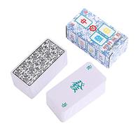 Wenmin Mahjong Cartas, Juego de cartas Mahjong Card Game, 136 Juego de cartas Mahjong chino Juegos de cartas Mahjong Card Print Handheld Mahjong Game Card Game Mahjong Juego de cartas Juego de mesa