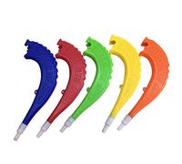 Wenmin Niños Shofar,Jubilant Toy Shofar para niños | 5 Piezas cuernos Herramientas Rosh Hashanah Cuernos para Citas Deportivas Escolares Animadoras Fans del partido animadora