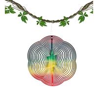 Wenmin Viento al Aire Libre,Colorido hexágono pájaro repeler campanillas Viento - Colgante Decorativo Viento Torneado Herramientas jardín Balcón Dispositivos Anti-pájaros