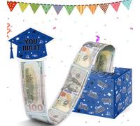 WenmthG Divertido Regalo de Soltero 2025 - Caja Sorpresa de Bricolaje para Dinero de Graduación, Examen Aprobado, Maestro de Licenciatura - Azul