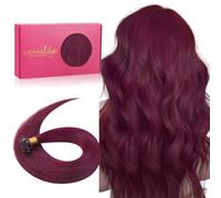 WENNALIFE Extensiones de cabello humano con unión de queratina, 55 cm, 50 g, 50 g, extensiones de cabello real con uniones de queratina, extensiones de cabello real con punta U