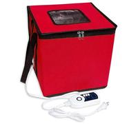 WENNEWU CáMara De FermentacióN Plegable, Fermentador De Masa con Calentador, Bolsa De FermentacióN, Tarro De Inicio De Masa Agria Reutilizable, para Hacer Pan, Yogur Y Natto,Red b,43cm