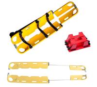 WENNEWU Camilla de Emergencia Médica, Camilla Plegable Portátil, Camilla de Paleta con 3 Correas, Capacidad de Carga 160kg, para Rescate Médico de Emergencia, Ambulancias y Bomberos,with Head