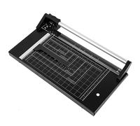 WENNEWU Cortadora De Papel, Cizalla Recta De CartóN De Alta Resistencia, con Regla Y Cuchillas De Repuesto, para Fotos, Cartulina Y Etiquetas (TamañOs A3, A4 Y A5),Negro,14 Inches(35cm)