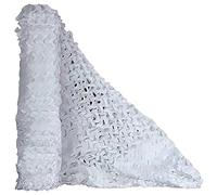 WENNEWU Redes Camuflaje, Redes para Cercas con Parasol, Redes ProteccióN Solar para Tiro, Redes Malla En Rollos Granel, para Caza Uso Militar DecoracióN Fiestas Parasol Camping,Blanca,5x7m