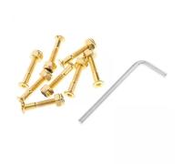 Wenoup 2 Paquetes Tornillos para Skateboard Tornillería Patín Tuercas Pernos Juego Montaje Acero Al Carbono con Llave Hexagonal Adecuados para Fijar Ejes a L