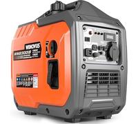 WENOVUS Generador Electrico Gasolina 1900W Generador Inverter Silencioso Motor de 4 Tiempos Portátil con USB y Tomas de 230V y Tanque 4.5L Pantalla LED para Camping Autocaravan Apagón.