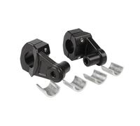 Wenqu Abrazaderas De Manillar para Motocicleta 22 Mm Y 28 Elevadores Montaje Accesorios para Motocross Elevador Manillar(Black 1 Set)