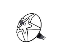 Wenqu Cubierta Protectora Faro Protector Universal para Faros Delanteros De Motocicleta Cubierta para Lámpara Parrilla para Cafe Racer(YL6-001sw)