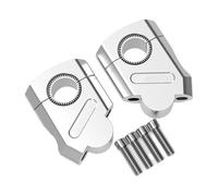 Wenqu Elevadores De Manillar para Motocicleta Adaptador Abrazadera Universal 28 Mm Y 22 Accesorios para Elevador Manillar(Color-S)