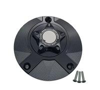 Wenqu Tapa De Tanque Combustible Modificada Apertura Rápida para Motocicletas para YZF-R1 para YZF-R3 para YZF-R6 para MT01 para MT07(All Black)