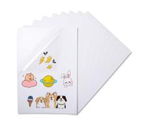 wenrescry 30 Hojas Papel Transparente para Imprimir A4 - Papel Pegatinas Transparente Autoadhesivo, Secado Rápido, Compatible con Impresoras Láser e Inyección de Tinta, Ideal para DIY y Fotos