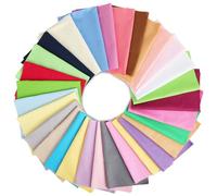 Wenrescry 30 piezas de tela de algodón patchwork, 20 x 25 cm, paquetes de tela de algodón, monocolor y cuadrados de colores para manualidades, costura, acolchado y artesanía