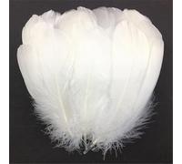 Wenrescry 300 Piezas Plumas Blancas,Plumas Decoracion,de Plumas Blancas para Manualidades - Plumas de Ganso Naturales para Manualidades, atrapasueños, Bodas, Fiestas, tocados y Accesorios de joyería