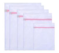 Wenrescry 5 bolsas de lavadora de malla con cremallera, red de lavandería para ropa interior, colada y ropas delicadas, evita deformación y arrugas, ideal para suéteres, camisas, medias