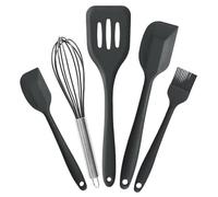 Wenrescry 5 piezas de accesorios para hornear, herramienta de silicona para hornear, juego de utensilios de cocina, raspador de silicona, en contacto con alimentos, fácil de limpiar y resistente al