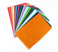Wenrescry Juego de Fieltro para Manualidades, 40 Colores Vivos, Hojas de Fieltro A4, Resistente y Duradero, Ideal para Proyectos DIY y Decoraciones Creativas - Fácil de Cortar