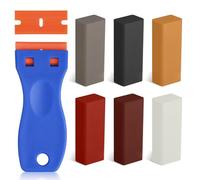 Wenrescry Juego de reparación de cera dura para laminado, parqué, vinilo, azulejos, juego de cera para reparar arañazos, daños y agujeros, kit de reparación de madera DIY