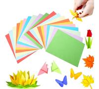 Wenrescry Papel de Colores para Origami, 10 Colores Vibrantes, Tamaño A4, 100 Hojas - Ideal para Manualidades y Proyectos Creativos