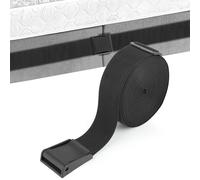 Wenrescry Sujetadores de Sábanas Ajustables, Juego de 8 Piezas, Cuñas para Unir Colchones, Ideal para Sujetar Sábanas Bajeras, Negro